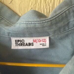 Epic Threads Denim Blue Top